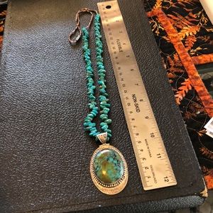 Turquoise pendant with necklace 20